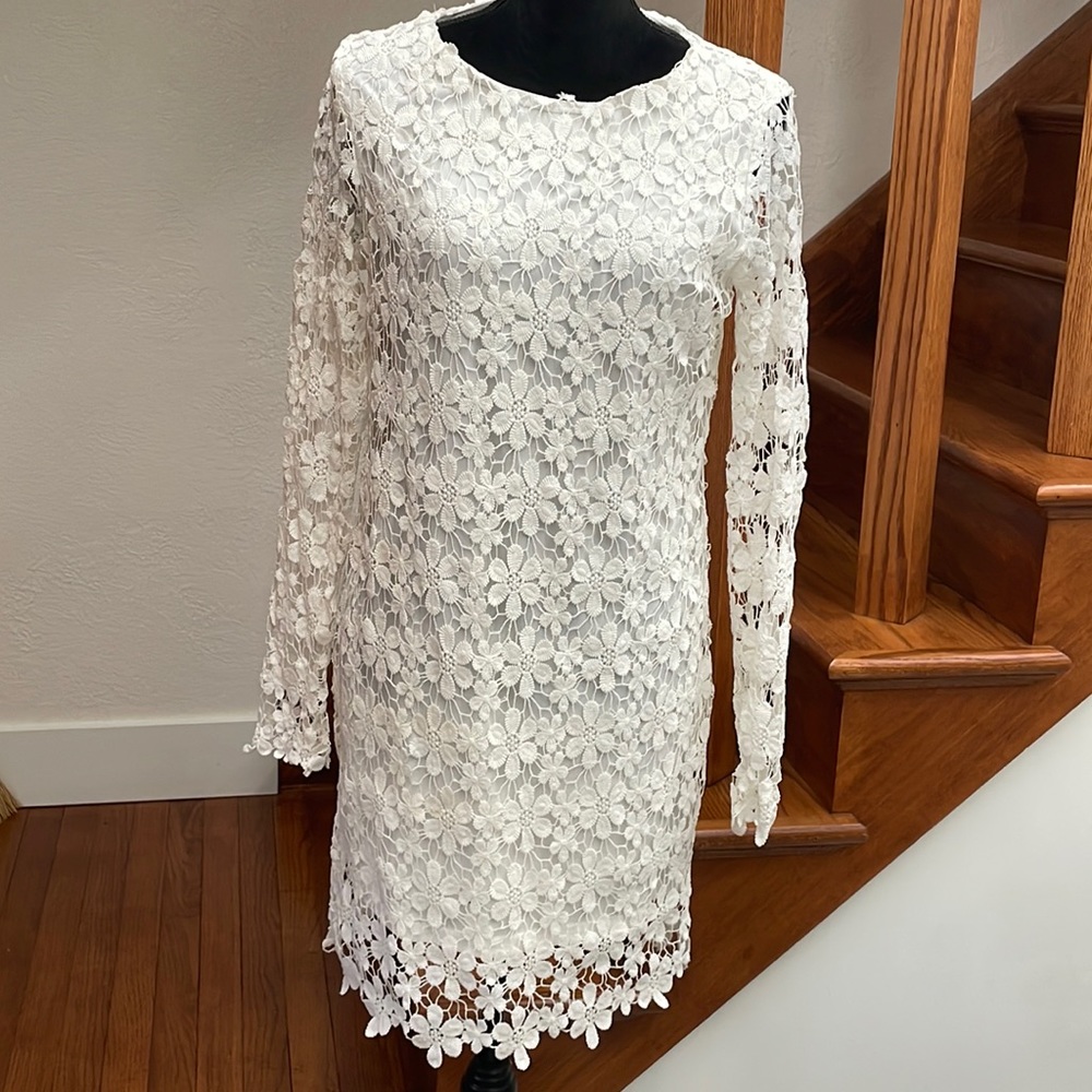 Oh My Love White Lace Dress, Large